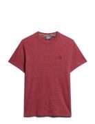 Essential Logo Emb Tee Tops T-Kortærmet Skjorte Red Superdry