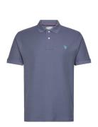 Uspa Polo Alfred Men Tops Polos Short-sleeved Navy U.S. Polo Assn.