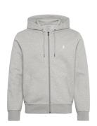 Double-Knit Full-Zip Hoodie Tops Sweatshirts & Hoodies Hoodies Grey Po...