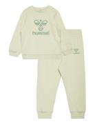 Hmlarine Crewsuit Sets Sweatsuits Green Hummel