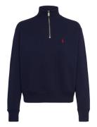 Fleece Quarter-Zip Tops Sweatshirts & Hoodies Sweatshirts Navy Polo Ra...