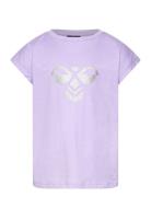 Hmldiez T-Shirt S/S Sport T-Kortærmet Skjorte Purple Hummel