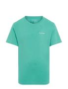 Chest Inst.logo Ss T-Shirt Tops T-Kortærmet Skjorte Green Calvin Klein