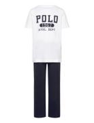 S5-Sleepwear Short Set Pyjamassæt Navy Ralph Lauren Kids
