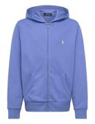 French Terry Full-Zip Hoodie Tops Sweatshirts & Hoodies Hoodies Blue R...