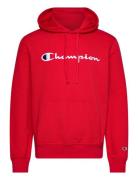 Hooded Sweatshirt Tops Sweatshirts & Hoodies Hoodies Red Champion