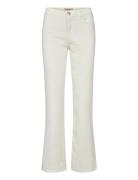 Mmcecilia Magic Pant Bottoms Jeans Flares White MOS MOSH