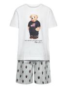 S5-Sleepwear Short Set Pyjamassæt White Ralph Lauren Kids