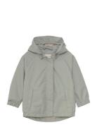 Jacket Pongee Outerwear Shell Clothing Shell Jacket Green Minymo