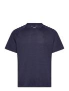 Ua Tech Textured Ss Tops T-Kortærmet Skjorte Navy Under Armour