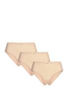 Ua Pure Stretch No Show Hipster-Solid3Pk Sport Panties Briefs Beige Un...