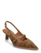 Sling Back Shoes Sling Backs Heeled Slingbacks Brown Billi Bi