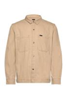 2 Pkt Overshirt Tops Overshirts Beige Lee Jeans