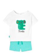 Set Knit Combined Sets Sets With Short-sleeved T-shirt White Boboli