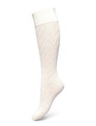 Ina Pointelle Knee-Highs Lingerie Socks Knee High Socks White Swedish ...