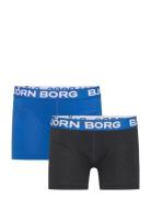 Cotton Stretch Boxer 2P Night & Underwear Underwear Panties Blue Björn...