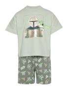 Lk Sw Mndo Tset Sport Sets With Short-sleeved T-shirt Green Adidas Spo...