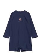 Polo Bear Rash Guard Shortall Badedragt Badetøj Navy Ralph Lauren Baby