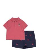 Bear Cotton Polo Shirt & Short Set Sets Sets With Short-sleeved T-shir...