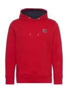 Contrast Sweat Hoodie Tops Sweatshirts & Hoodies Hoodies Red GANT