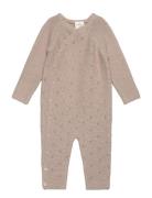 Tnsbnata Uni Knit Suit Langærmet Body Brown The New