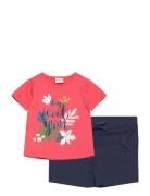 Set Knit Sets Sets With Short-sleeved T-shirt Red Boboli