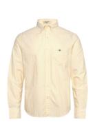 Reg Classic Oxford Stripe Shirt Tops Shirts Casual Yellow GANT