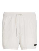 Medium Drawstring Badeshorts White Calvin Klein