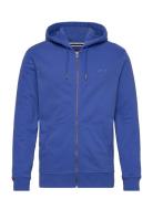 Essential Logo Zip Hoodie Hb Tops Sweatshirts & Hoodies Hoodies Blue S...