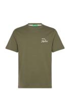 T-Shirt Tops T-Kortærmet Skjorte Green United Colors Of Benetton