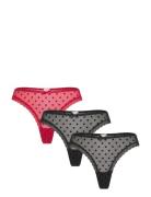 3-Pack String G-streng Undertøj Black Hunkemöller