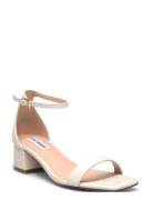 Gena Sandal Sandal Med Hæl White Steve Madden