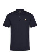 Slub Polo Shirt Tops Polos Short-sleeved Navy Lyle & Scott