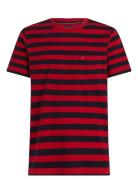 Essential Solid Pocket Tee Tops T-Kortærmet Skjorte Red Tommy Hilfiger