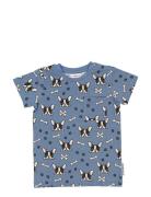 Bamboo T-Shirt Tops T-Kortærmet Skjorte Blue Geggamoja