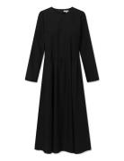 Sabine Dress Knælang Kjole Black STUDIO FEDER