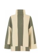 Mafancy Tops Knitwear Turtleneck Khaki Green Masai