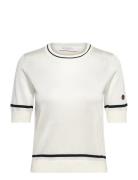 Karla Contrast Top Designers T-shirts & Tops Short-sleeved White BUSNE...