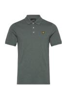 Slub Polo Shirt Tops Polos Short-sleeved Green Lyle & Scott