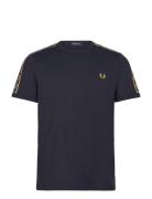 Taped Ringer T-Shirt Tops T-Kortærmet Skjorte Navy Fred Perry