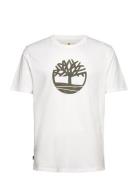 Camo Tree Logo Short Sleeve Tee Tops T-Kortærmet Skjorte White Timberl...