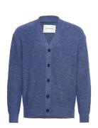 Wwtrue Tops Knitwear Cardigans Blue WOOD WOOD