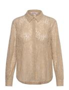 Srdion Shirt Tops Shirts Long-sleeved Cream Soft Rebels