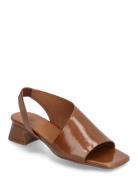 Sandals Sandal Med Hæl Brown Billi Bi