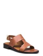 Sandals - Flat Flade Sandaler Brown ANGULUS