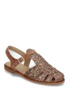 Sandals - Flat - Closed Toe - Op Flade Sandaler Brown ANGULUS