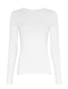 Mschbetrina O Ls Top Tops T-shirts & Tops Long-sleeved White MSCH Cope...