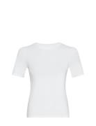 Mschbetrina O Ss Tee Tops T-shirts & Tops Short-sleeved White MSCH Cop...