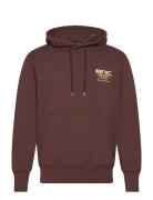 Compact Cotton Mnc Hoody Tops Sweatshirts & Hoodies Hoodies Brown Mads...