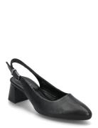 Slingback Shoes Sling Backs Heeled Slingbacks Black Gabor